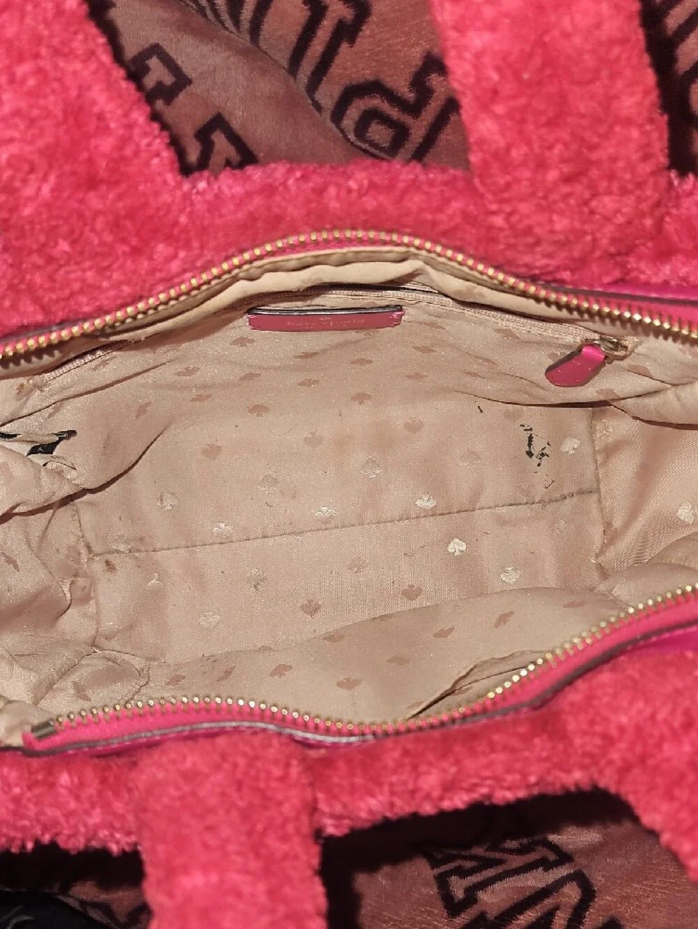 kate spade Pink Plush Teddy Tote